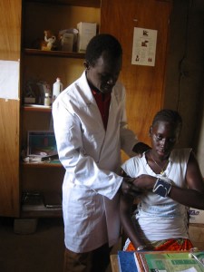 Gezondheidswerker in Macouda