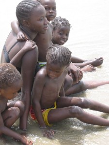 Genieten van water en zand