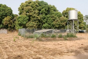 Zonnepanelen en watertank